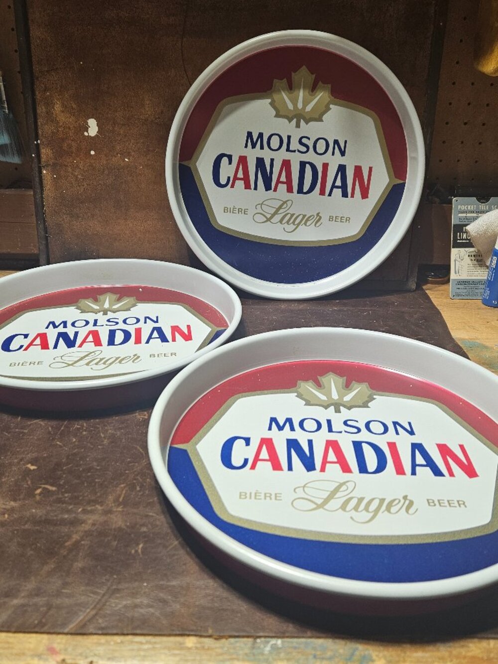 Three Molson Canadian Serving Trays    B1